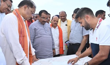*निर्माणाधीन नालंदा परिसर का मुख्यमंत्री श्री साय ने किया निरीक्षण: गुणवत्तापूर्ण एवं समय-सीमा में कार्य पूर्ण करने के दिए निर्देश*
