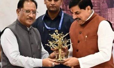 *अंडर-18 एशिया कप विजेता हॉकी खिलाड़ी अवि मानिकपुरी ने मुख्यमंत्री श्री विष्णुदेव साय से की सौजन्य भेंट*